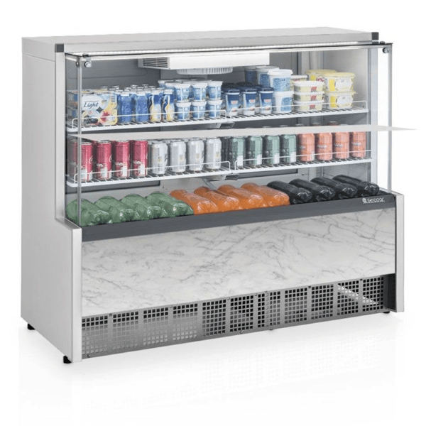 Encontraproduto.com.br - Vitrine Refrigerada Ar Forçado Aurora Gpfa140r Gelopar Aurora Refrigerada 1,40mt Branco 220v