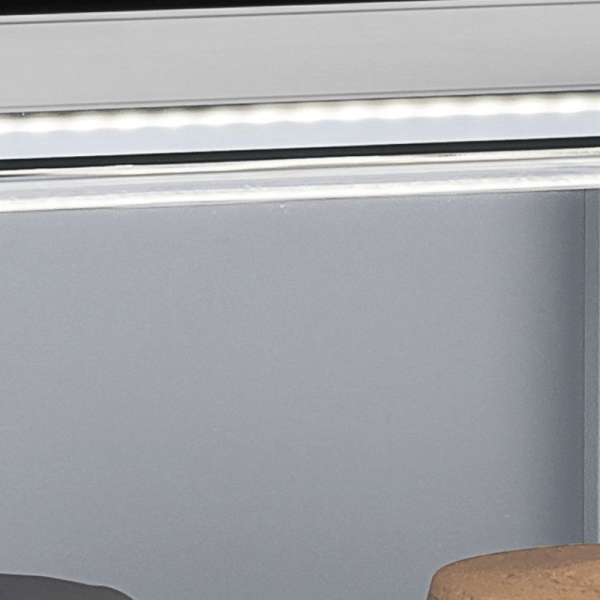 Encontraproduto.com.br - Balcão Vitrine Neutra,1,73m, Aurora, Preto, Vidro Reto, Gelopar - MPNA-175R