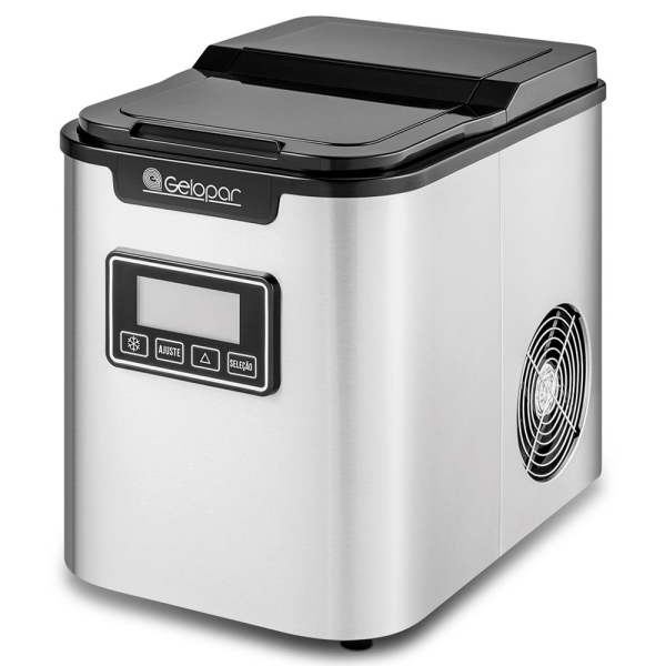 Encontraproduto.com.br - Maquina De Gelo Portatil Inox Gmgd15 12kg 127v Mono Gelopar