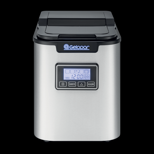 Maquina De Gelo Portatil Inox Gmgd15 12kg 127v Mono Gelopar