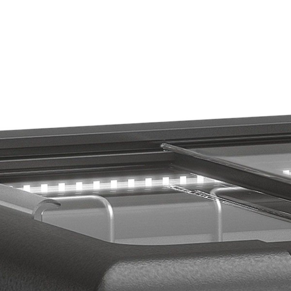Encontraproduto.com.br - Conservador Horizontal GHD-130 LB PR Gelopar- All Black 130L Ar Forçado Iluminação LED -16° a -20°C