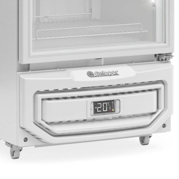 Encontraproduto.com.br - Freezer/Conservador Vertical Conveniência para Sorvetes GPF-45 LP BR Gelopar - Branco 446L Inverter  LED Perimetral -16° a -20°C
