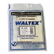 Bolsa Colostomia Waltex 50mm - 10 unidades