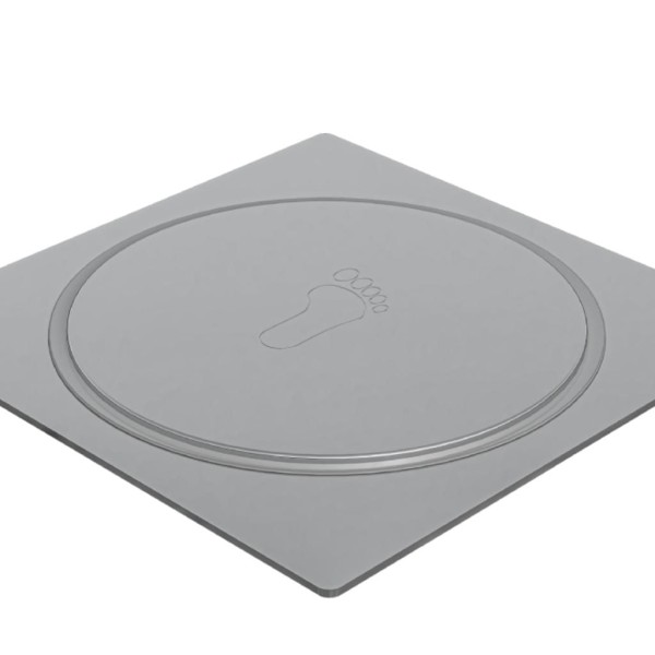 Encontraproduto.com.br - Ralo Click Inox Quadrado Real Cromado 10cm