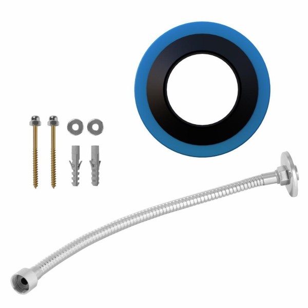 Encontraproduto.com.br - Kit Instalação para Bacia com Caixa Acoplada Inox Real Engate 40cm