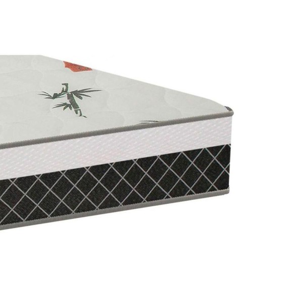 Encontraproduto.com.br - Conjunto Box Casal: Colchão Plumatex D28 Falcon Ultra Firme + Base Crc Suede Black(138x188)