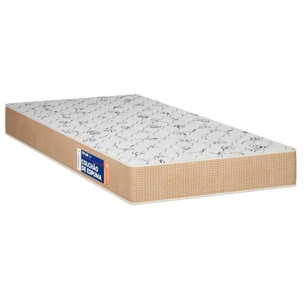 Encontraproduto.com.br - Colchão Solteiro Espuma D28 Top Line (88x188x14) Plumatex