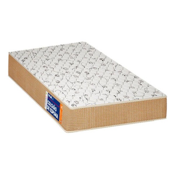 Encontraproduto.com.br - Colchão Solteiro Espuma D45 Top Line (78x188x14) - Plumatex