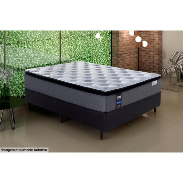 Encontraproduto.com.br - Colchão Solteiro Molas Ensacadas MasterPocket Starck Pillow Top (88x188x28) - Plumatex