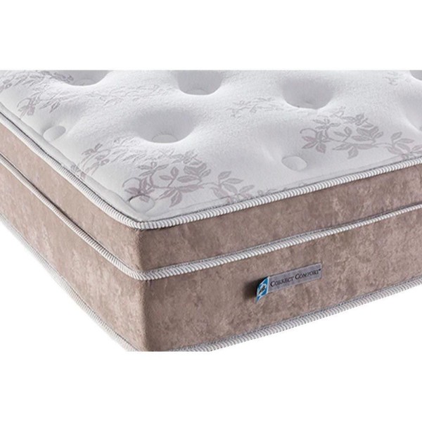 Encontraproduto.com.br - Cama Box Baú King: Colchão Molas Ensacadas Plumatex Masterpocket Miami + Base Clean(193X203)