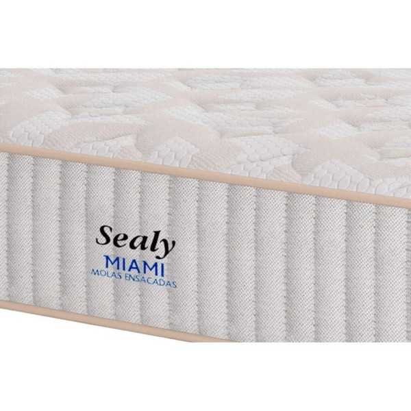 Encontraproduto.com.br - Cama Box King: Colchão Molas Plumatex MasterPocket Ensacadas Miami + Base CRC Courano White(193x203)