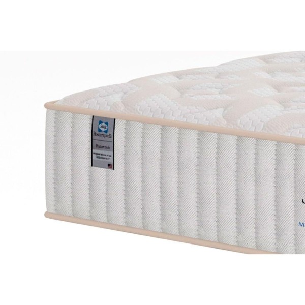 Encontraproduto.com.br - Cama Box Queen: Colchão Molas MasterPocket Ensacadas Plumatex Miami + Base CRC Suede Black(158x198)