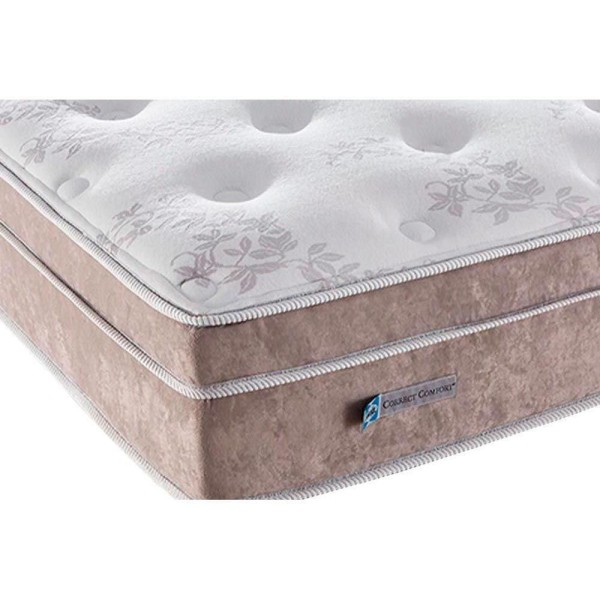 Encontraproduto.com.br - Cama Box Solteiro: Colchão Molas Masterpocket Ensacadas Plumatex Miami + Base Black(88X188)