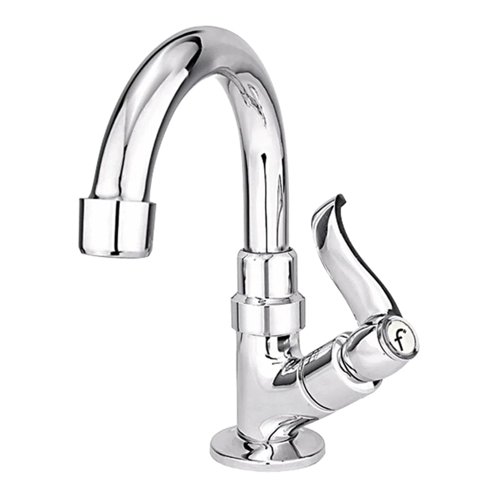 Torneira para Banheiro de Mesa Forusi 1194 C56 Bica Alta Móvel Cromada