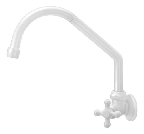 Torneira Cozinha 3159 Bica Móvel C33 Parede Abs 1/2x3/4 Eco Branco Forusi