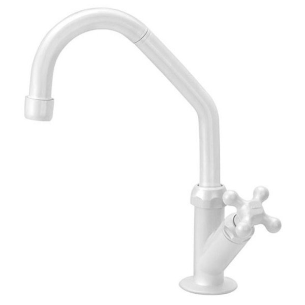 Torneira Cozinha 3159 Bica Móvel C33 Mesa Abs Eco 1/2 Branco Forusi