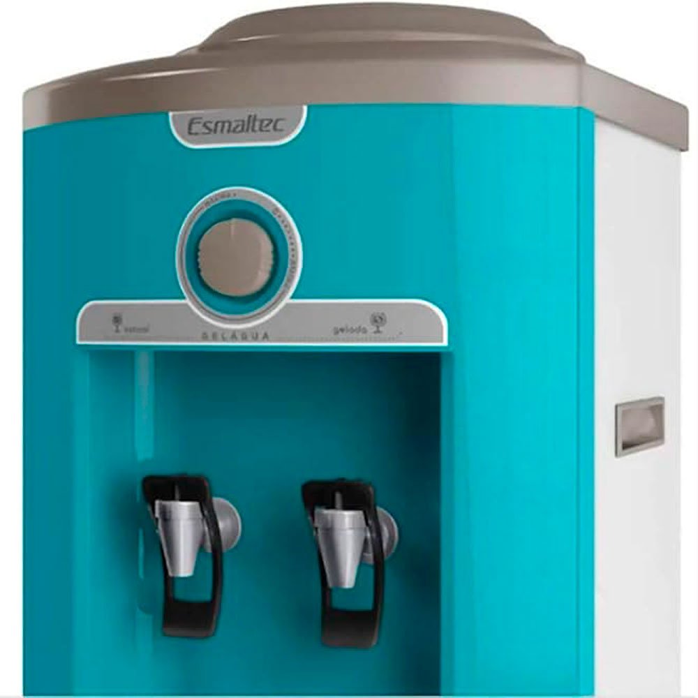 Encontraproduto.com.br - Gelágua De Mesa Esmaltec Egc35 Linha Estilo Turquesa 127V