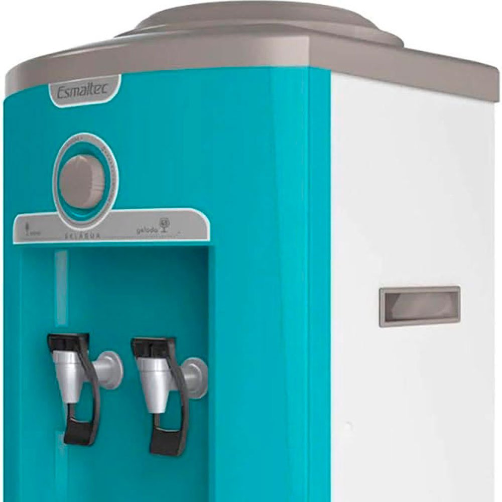 Encontraproduto.com.br - Gelágua De Mesa Esmaltec Egc35 Linha Estilo Turquesa 127V