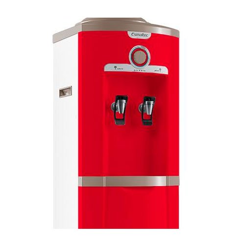 Encontraproduto.com.br - Gelágua de Mesa Esmaltec Linha Estilo Vermelho EGC35