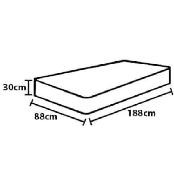 Encontraproduto.com.br - Colchão Solteiro Biflex Passione com Pillow Top e Molas Ensacadas 30x88x188cm – Areia