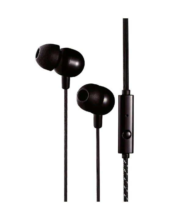 Encontraproduto.com.br - Fone Intra Auricular com cabo Trançado Lity PT/BC (EPH-301)
