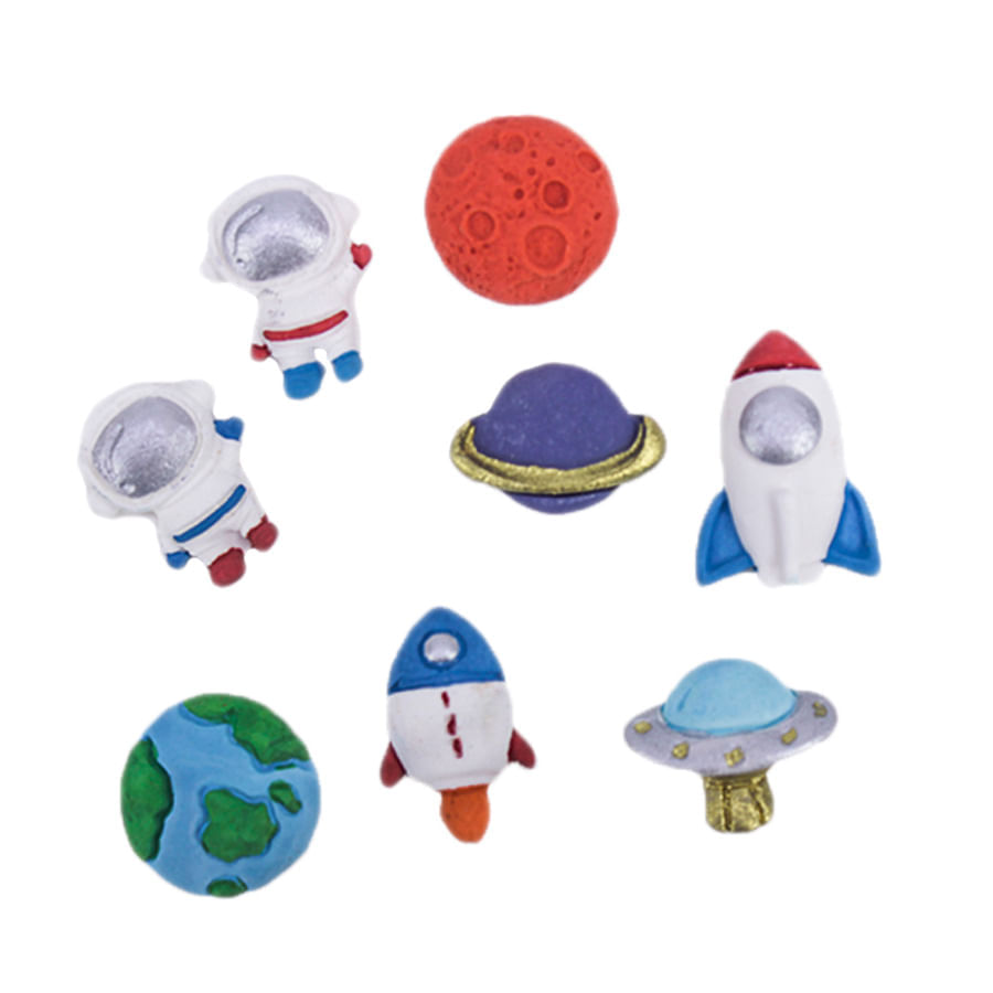 Confeitos de Açúcar Astronauta 8 Unidades ABELHA CONFEITEIRA