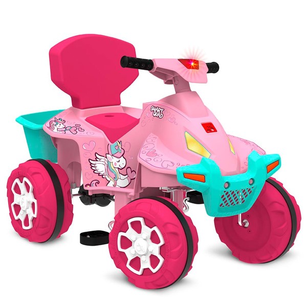 Encontraproduto.com.br - Smart Quadriciclo Bandeirante Passeio e Pedal Rosa