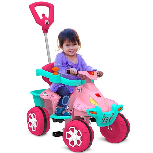 Encontraproduto.com.br - Smart Quadriciclo Bandeirante Passeio e Pedal Rosa