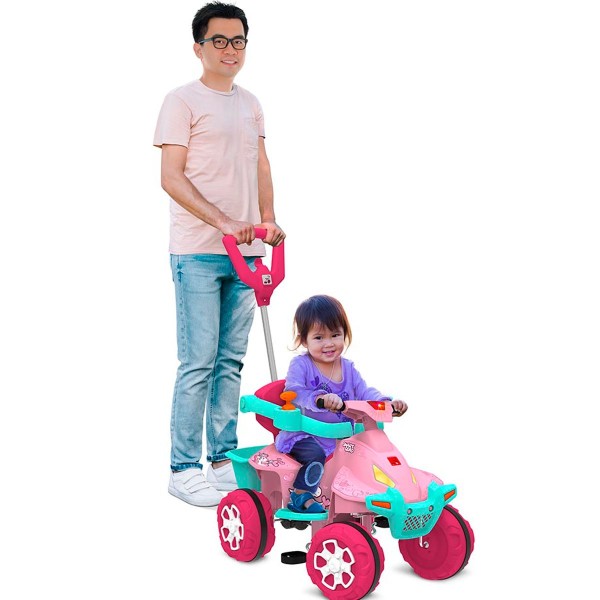 Encontraproduto.com.br - Smart Quadriciclo Bandeirante Passeio e Pedal Rosa