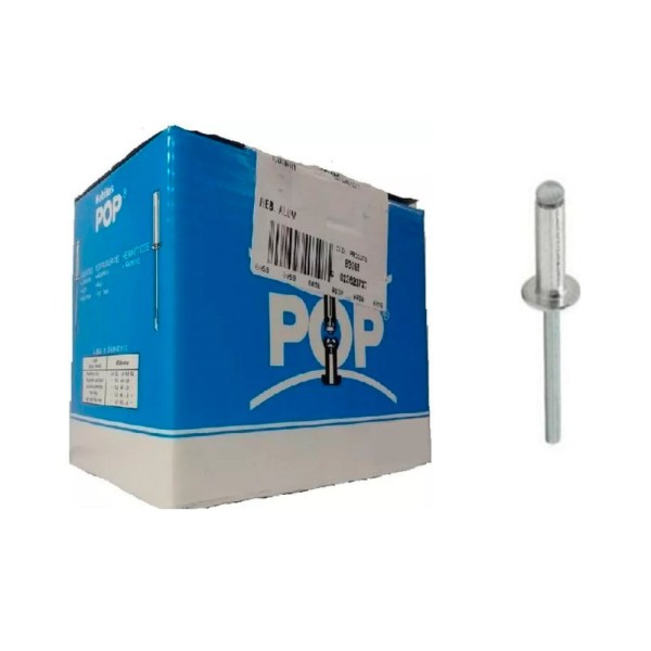 Rebite 6,20mm x 12,70mm K16 Pop Refal caixa 250 peças alumínio/aço