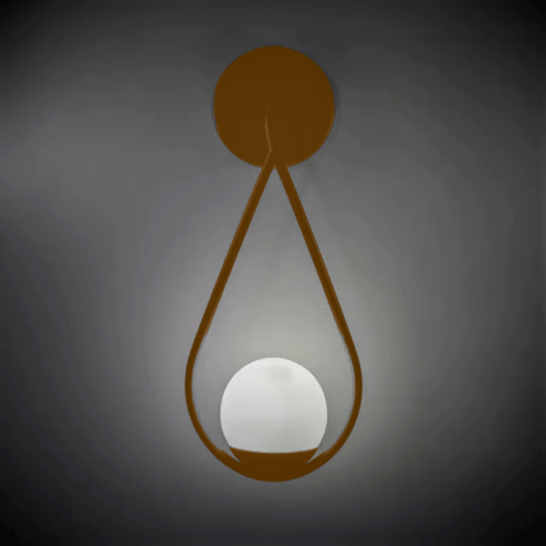 Encontraproduto.com.br - Arandela Metaldomado Sole Gota 1 Lâmpadas G9 Dourado Bivolt