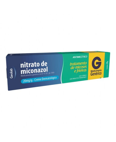 Encontraproduto.com.br - Nitrato de Miconazol Creme Dermatológico Geolab Genérico 28g
