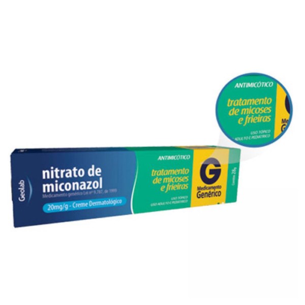 Encontraproduto.com.br - Nitrato de Miconazol Creme Dermatológico Geolab Genérico 28g