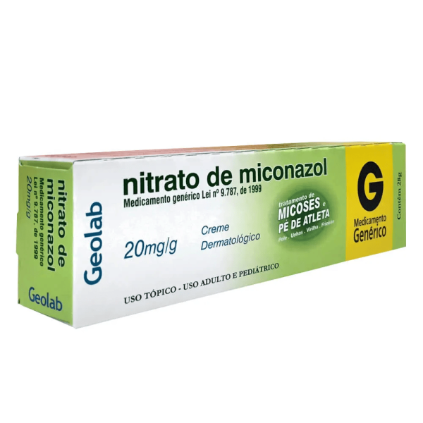 Encontraproduto.com.br - Nitrato de Miconazol Creme Dermatológico Geolab Genérico 28g