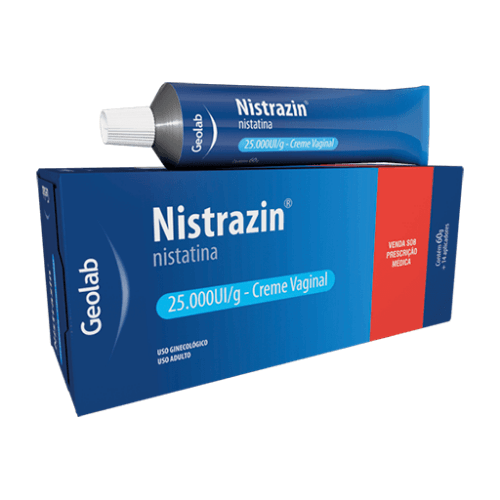 Encontraproduto.com.br - NISTRAZIN CREME VAGINAL COM 14 APLICADORES 25IU 60 G x 1 (/G)