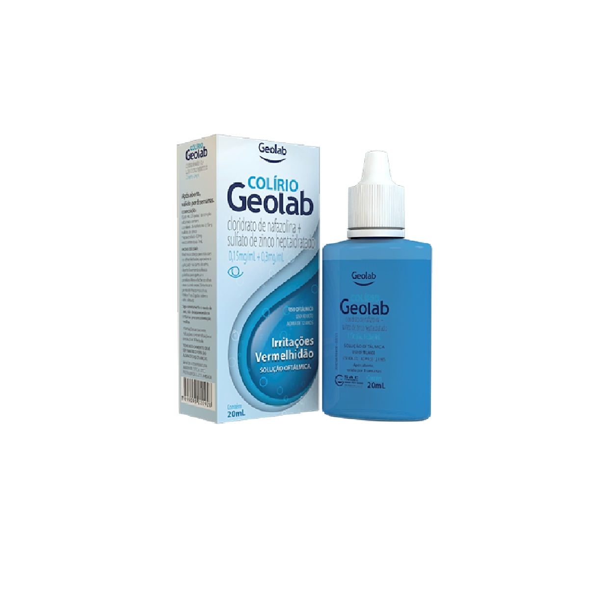 Encontraproduto.com.br - Colírio Geolab 0,15mg/ml+ 0,3mg/ml solução Oftálmica de 20ml
