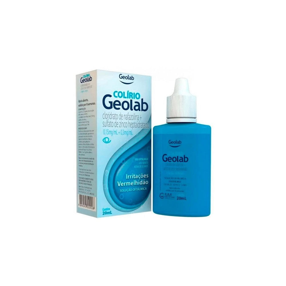 Encontraproduto.com.br - Colírio Geolab 0,15mg/ml+ 0,3mg/ml solução Oftálmica de 20ml