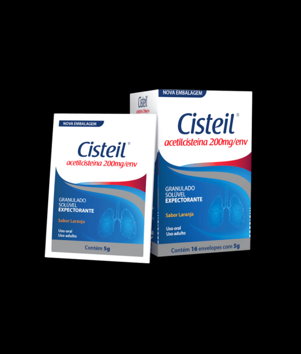 Encontraproduto.com.br - Cisteil Granulado Para Solução Oral 16 Envelopes De 5g