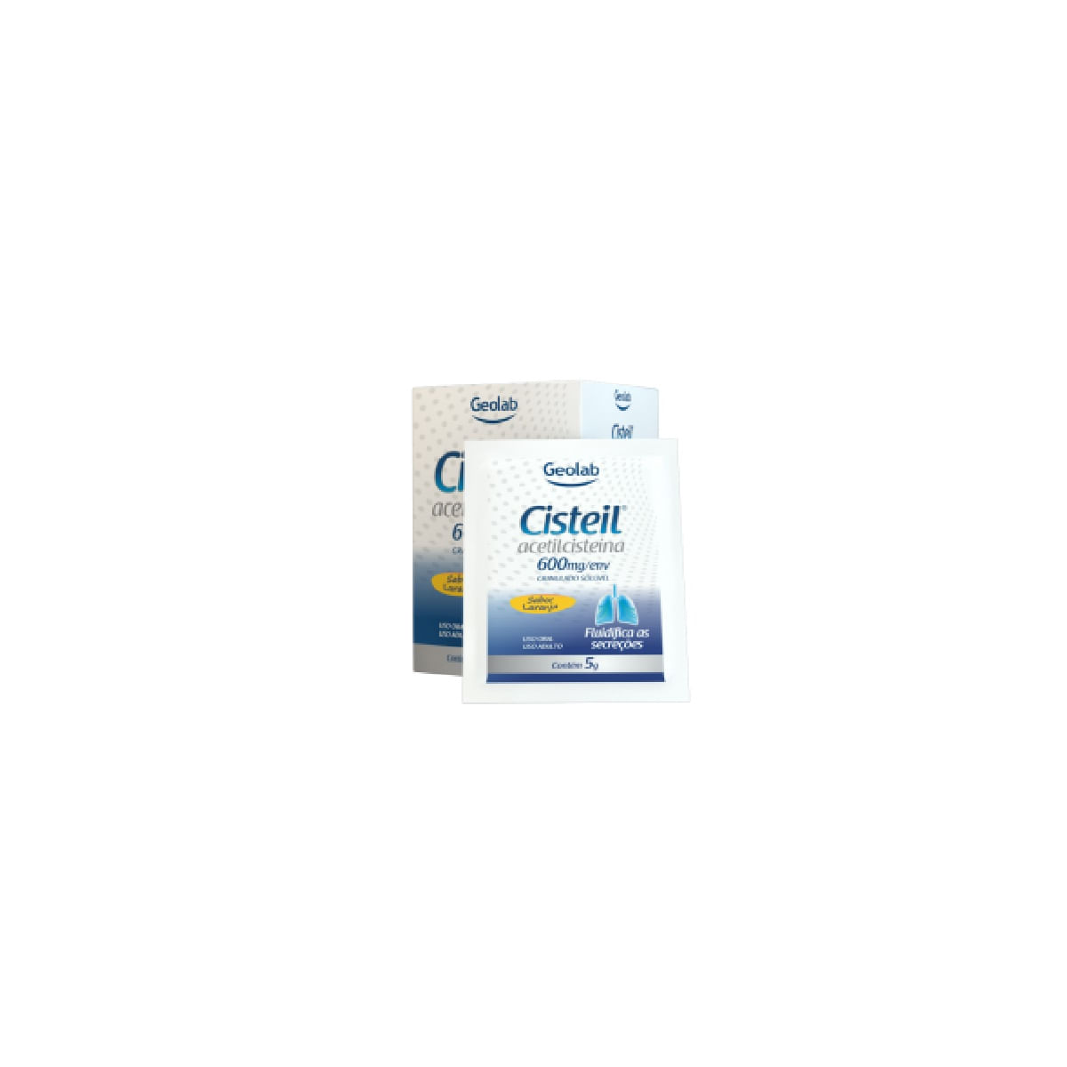 Encontraproduto.com.br - Cisteil 600mg/g 16 envelopes com 5g cada
