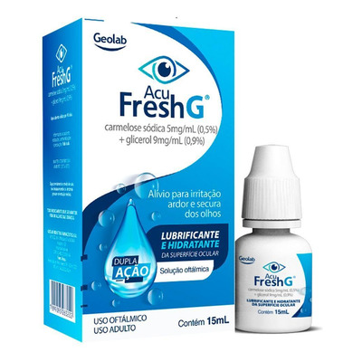 Acu Fresh G Solução 5mg/ml + 9mg/ml Solução Oftálmica com 15ml