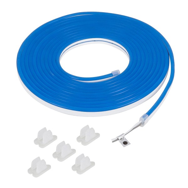 Encontraproduto.com.br - Fita Led Neon 12V Ip65 Azul Rolo De 5 Metros Gaya