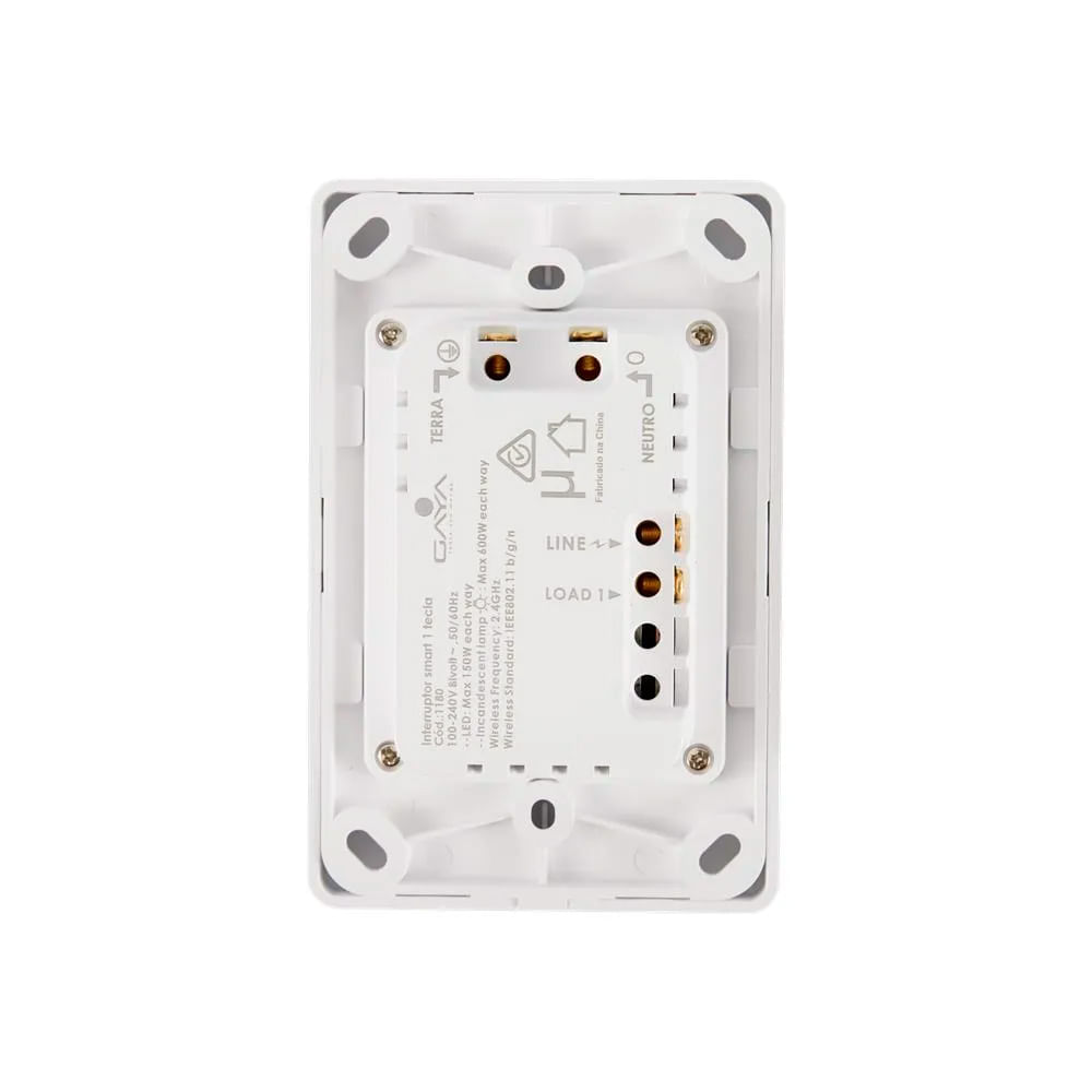 Encontraproduto.com.br - Interruptor Gaya Smart 1 tecla - Wi Fi