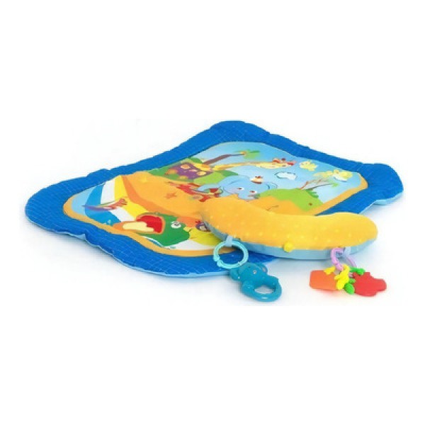 Tapete Infantil Para Bebês Com Almofada Azul Da Dican 2259