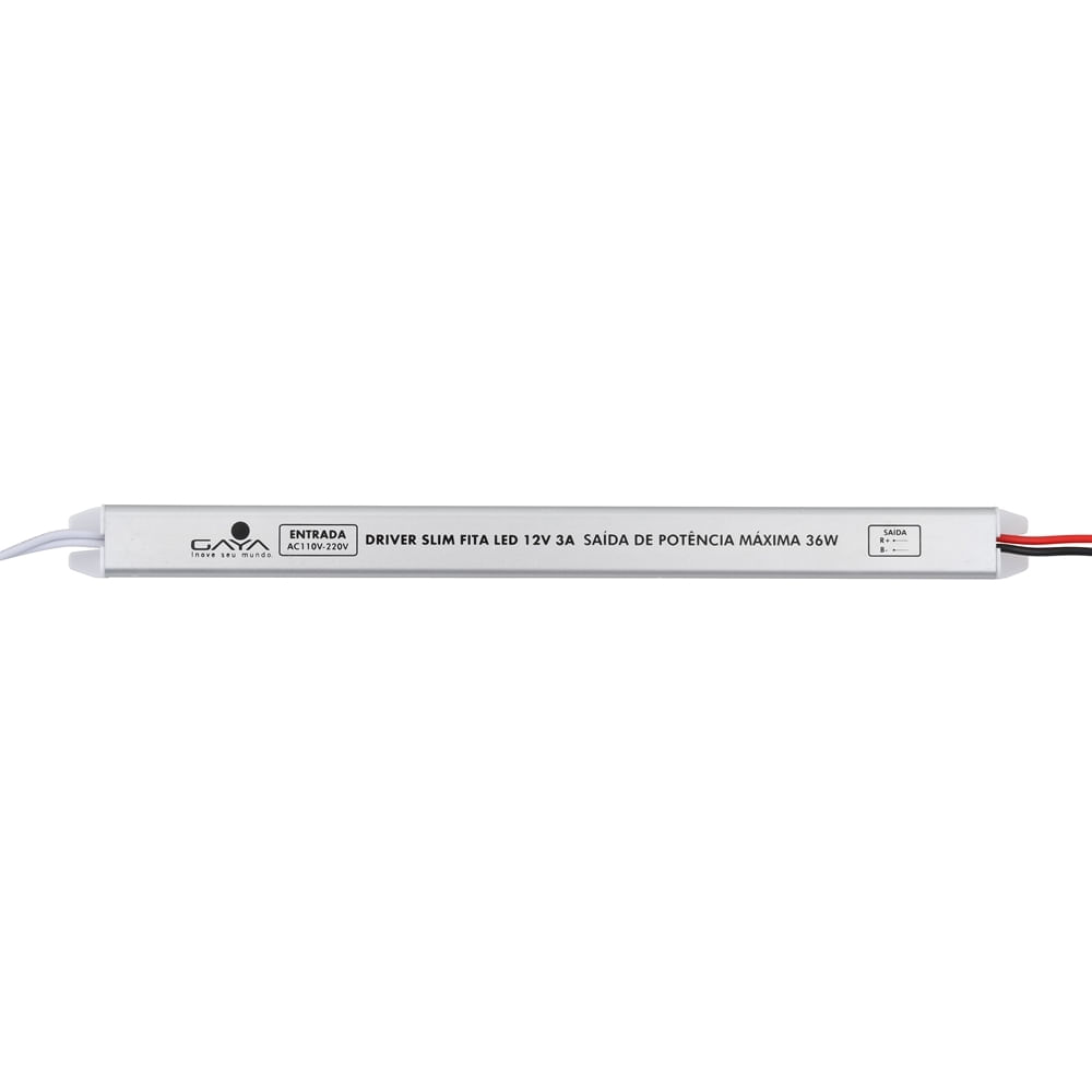 Encontraproduto.com.br - Driver Slim 3A para Fita Led 12V IP20 Gaya