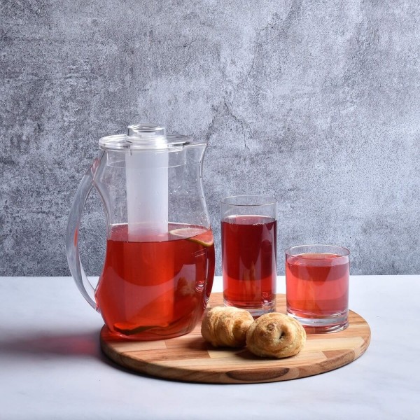 Encontraproduto.com.br - Jarra em Acrílico Recipiente Térmico 2,6L New Moon Kenya