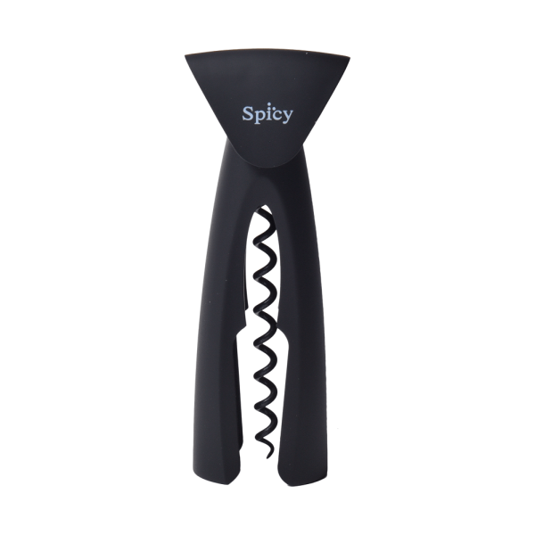 Saca Rolha Wine em Aço Inox 17cm Spicy Preto