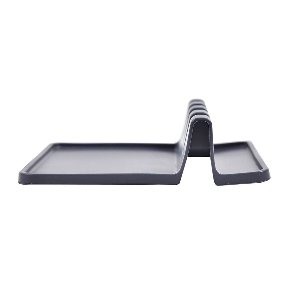 Descanso para Colher de Silicone 13x14,5cm Kenya Cinza