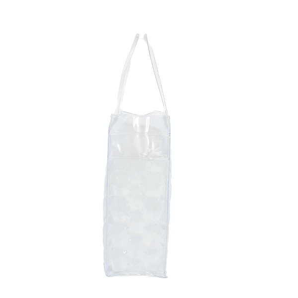 Encontraproduto.com.br - Sacola Térmica para Garrafa de Vinho 25x9x9cm Kenya Transparente