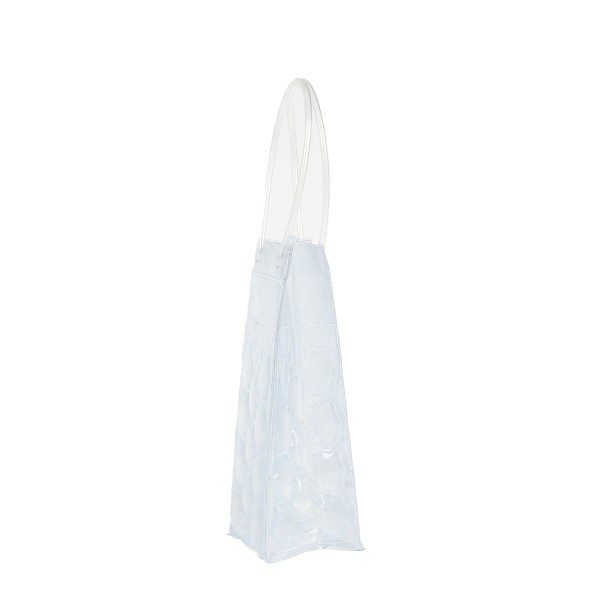 Encontraproduto.com.br - Sacola Térmica para Garrafa de Vinho 25x9x9cm Kenya Transparente