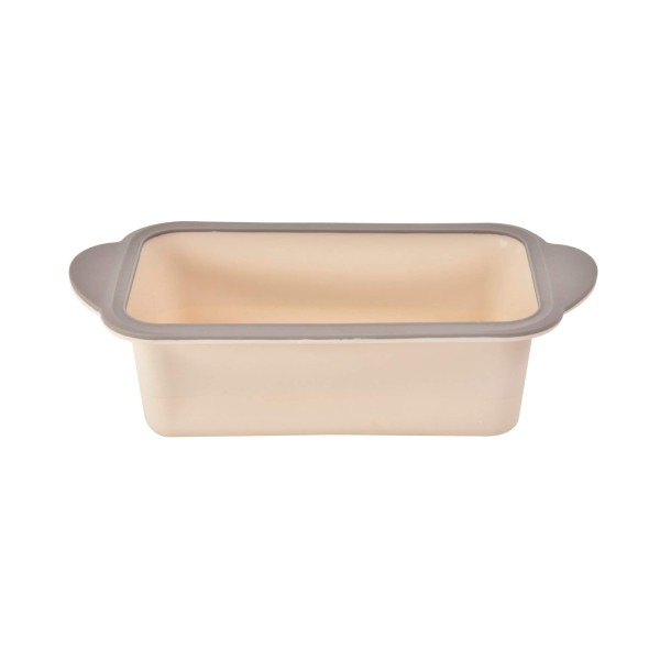 Encontraproduto.com.br - Forma Retangular de Silicone 8x14x27cm Kenya Bege